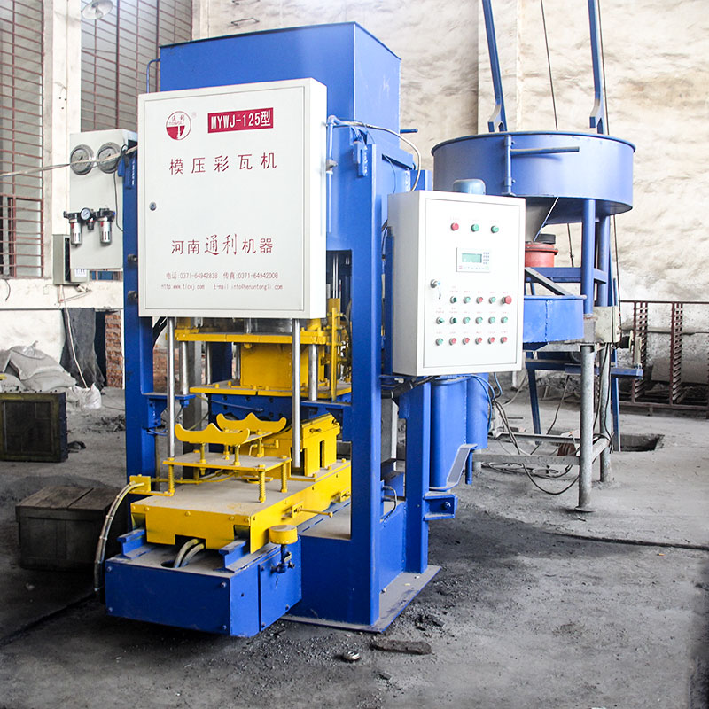模壓式水泥彩瓦機用途，工藝流程